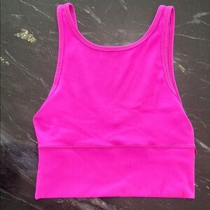 Lululemon athletica Power pivot ribbed tank sonic pink